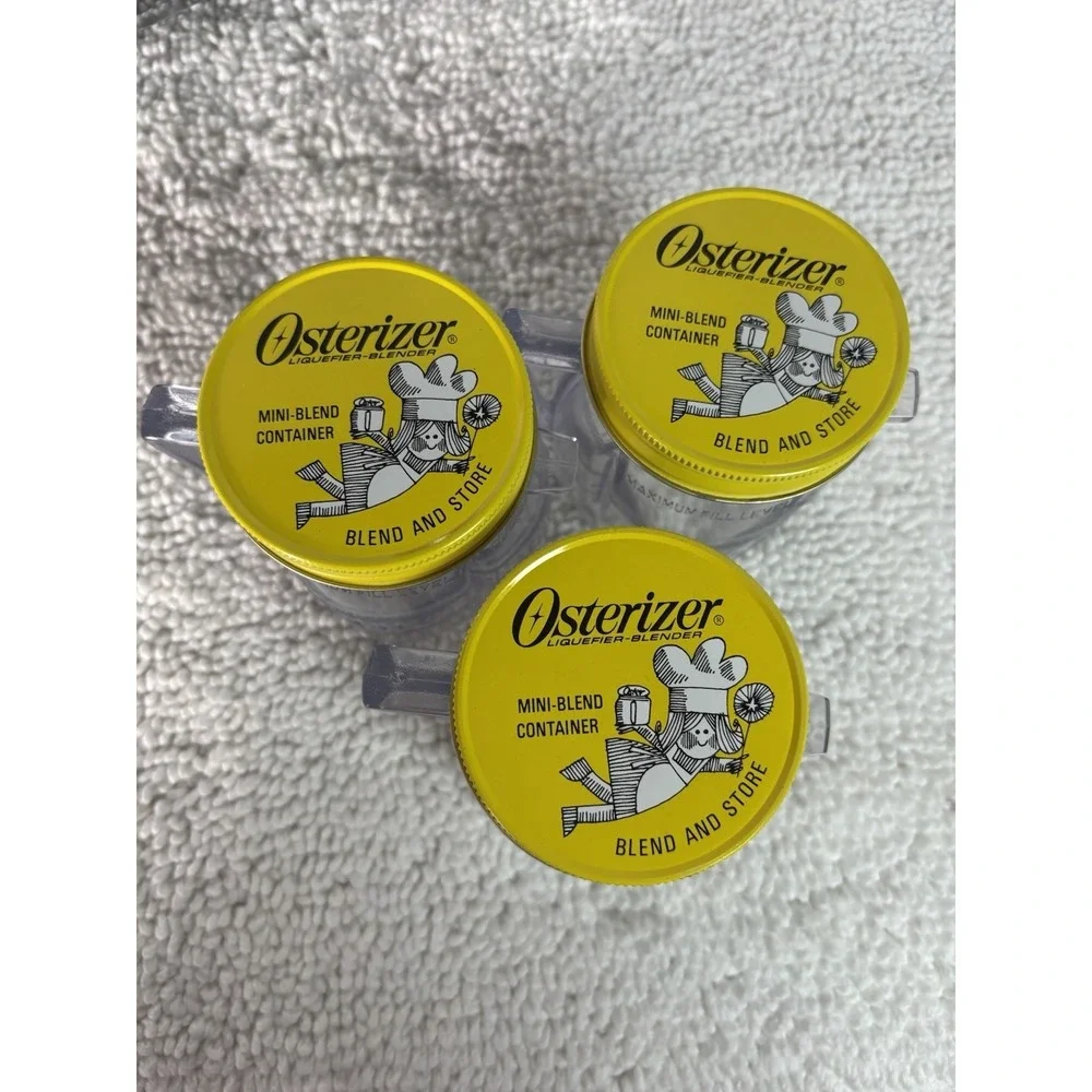 VTG Oster Galaxie Pulse-Matic 16 Blender, 3 Mini-Blend Containers TESTED WORKS